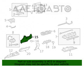 Husa genunchi sofer Toyota Rav4 19- negru