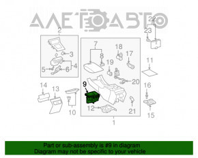 Suport de pahar de buzunar Lexus ES350 07-09 maro