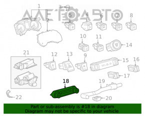 Controlul climatizării dual zone pentru Toyota Rav4 19