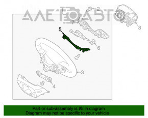 Cadrele butoanelor de control de pe volanul Hyundai Elantra AD 17-18 sunt deteriorate, suporturile sunt rupte