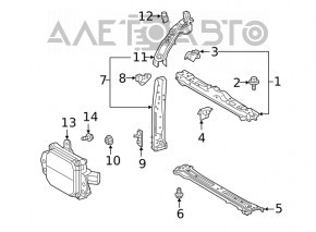 Suport inferior TV Toyota Venza 21 - nou original OEM