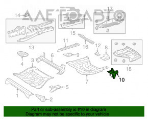 Suportul panoului din spate dreapta pentru Toyota Avalon 13-18, rugina