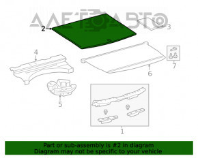 Capacul portbagajului central Toyota Rav4 19-