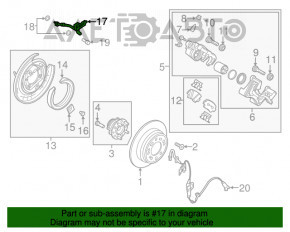 Furtun de frână spate dreapta Hyundai Sonata 15-19