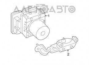 Кронштейн ABS Hyundai Sonata 15-19