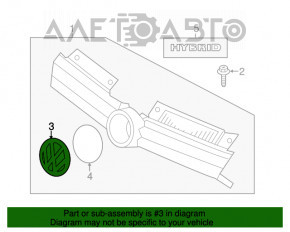 Эмблема решетки радиатора VW Jetta 11-14 USA новый OEM оригинал