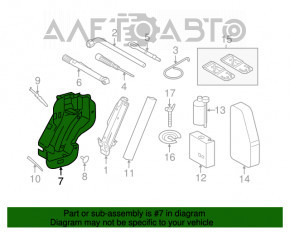 Spumă de polistiren pentru instrumentul VW Tiguan 09-17