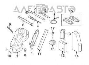 Spumă de polistiren pentru instrumentul VW Tiguan 09-17