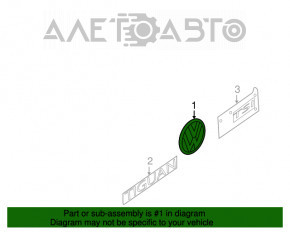 Эмблема надпись 4 MOTION VW Tiguan 11-17 тип 2