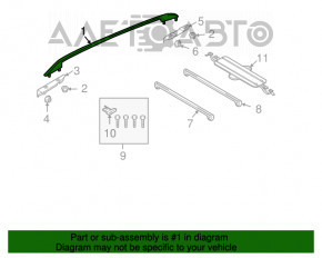 Balustrade longitudinale VW Tiguan 09-17