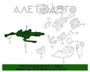 Coloana de direcție Audi A3 8V 15-20 manuală cu cardan