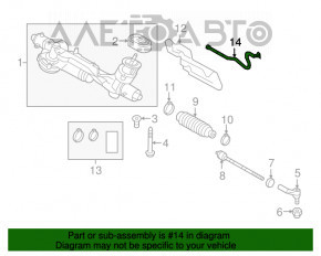 Instalarea cremalerei de direcție VW Jetta 19-