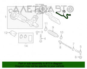 Instalarea cremalerei de direcție VW Jetta 19-