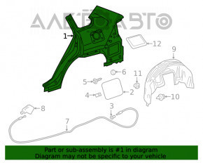 Aripa spate dreapta Toyota Rav4 19-20.