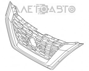 Grila radiatorului asamblată Nissan Rogue 21-23 fără cameră, construită în Japonia