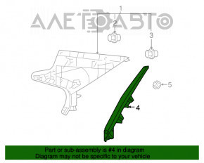 Capac spate dreapta inferioara Lexus ES350 07-09 bej fara airbag