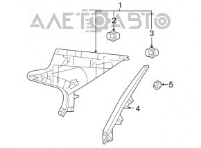 Capac spate dreapta inferioara Lexus ES350 07-09 bej fara airbag