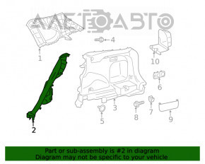 Capac spate dreapta inferioara Toyota Rav4 19- neagra