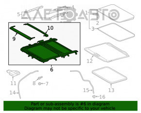 Механизм люка рама Toyota Rav4 19-