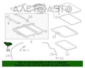 Мотор люка Toyota Rav4 19-