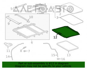 Perdeaua portbagajului Toyota Rav4 19- gri