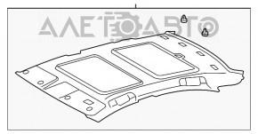 Acoperirea tavanului pentru Lexus ES350 07, bej, sub panoramă