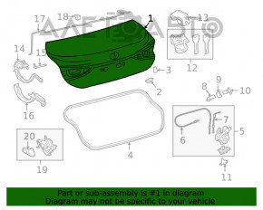 Capac portbagaj Lexus ES250 ES350 19-