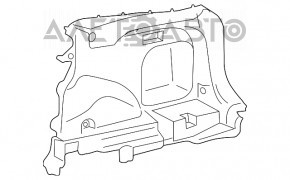 Capacul arcului drept Toyota Rav4 19- negru