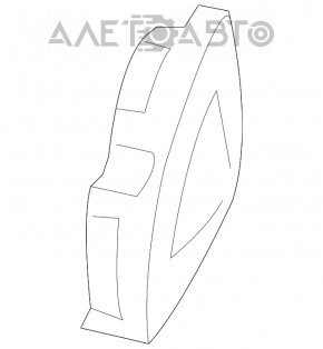 Difuzorul tweeter al ușii din spate dreapta pentru BMW X3 F25 11-17.