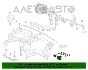 Capacul panoului frontal lateral stâng Subaru Forester 19- SK negru