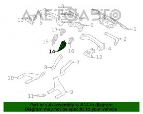 Conducta de aerisire din panoul frontal central dreapta pentru Subaru Forester 19- SK