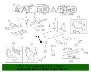 Capacul arcului stâng al roții pentru Lexus ES300h ES350 13-18