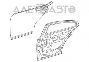 Дверь голая задняя правая Lexus ES250 ES300h ES350 19-20