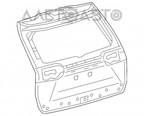 Ușa portbagajului goală Toyota Rav4 19- cu acționare electrică