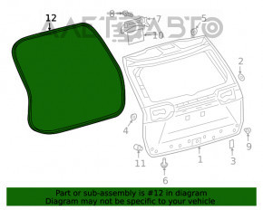 Garnitura de cauciuc pentru ușa portbagajului Toyota Rav4 19-