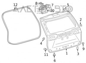 Garnitura cauciuc pentru usa portbagaj Toyota Rav4 19 - nou original OEM