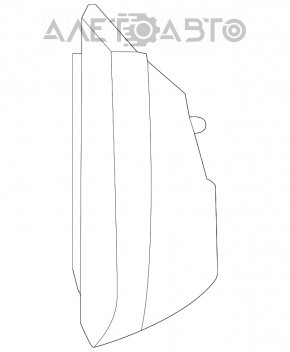 Capacul panoului frontal lateral stânga Nissan Rogue 21-23 negru, construit în Japonia