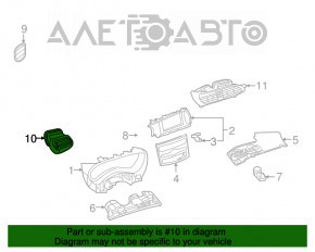 Grila de ventilatie a panoului frontal al pasagerului Infiniti QX30 17-