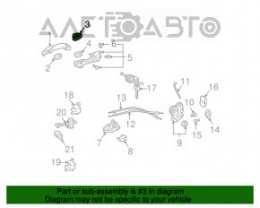 Capac maner exterior fata stanga Lexus GX470 03-09