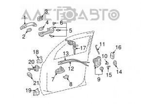 Capac maner exterior fata stanga Lexus GX470 03-09