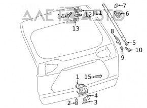 Închidere portbagaj Toyota Rav4 19 - nou original OEM