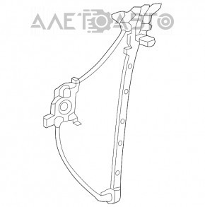 Geam electric cu motor spate stânga Toyota Rav4 19-