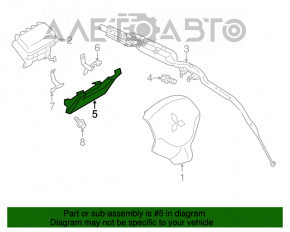 Perna de siguranță airbag pentru genunchiul șoferului stânga Mitsubishi Outlander Sport ASX 10-15