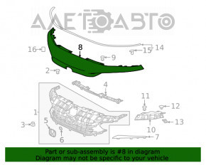 Grila radiatorului superioara Honda Civic XI FE/FL 22- 5d