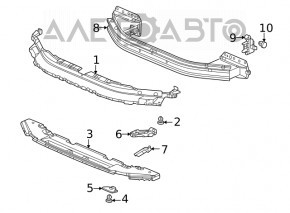 Усилитель переднего бампера Honda Civic XI FE/FL 22-