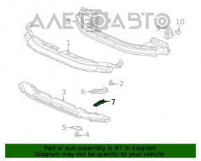 Suportul de protecție a barei față dreapta Honda Civic XI FE/FL 22-