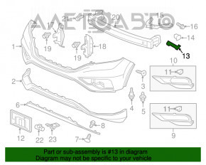 Suportul pentru bara de protecție față dreapta pentru Honda CRV 12-16, nou, original OEM