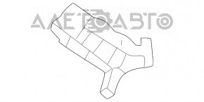 Suport bara fata dreapta exterior Honda Civic XI FE/FL 22 - nou original OEM