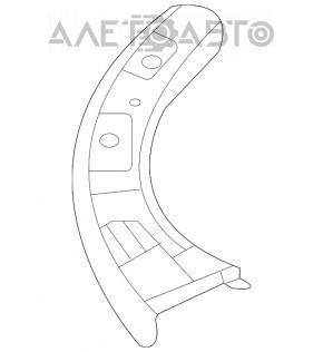 Gena TV dreapta Honda Civic XI FE/FL 22 - nou original OEM