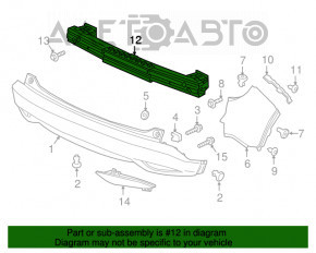 Amplificatorul de bara spate pentru Honda HR-V 16-22, nou, original OEM.